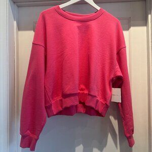 NWT Beyond Yoga Crewneck Sweatshirt, Hot Pink